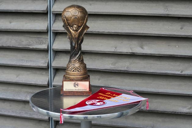Thursday, 14 05 2026 Season 2025 2026 Final U17 Westfalenpokal at BVB Fußballpark Hohenbuschei, Dortmund, Germany BV Borussia Dortmund U17 VfL Bochum U17 The B Juniors Westfalenpokal and pennant