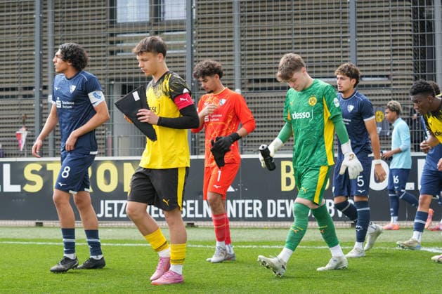 Thursday, 14 05 2026 Season 2025 2026 Final U17 Westfalenpokal at BVB Fußballpark Hohenbuschei, Dortmund, Germany BV Borussia Dortmund U17 VfL Bochum U17 Semih Kaymak BVB