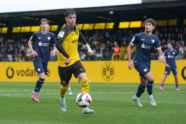 Thursday, 14 05 2026 Season 2025 2026 Final U17 Westfalenpokal at BVB Fußballpark Hohenbuschei, Dortmund, Germany BV Borussia Dortmund U17 VfL Bochum U17 Niclas Julius Goldberg BVB