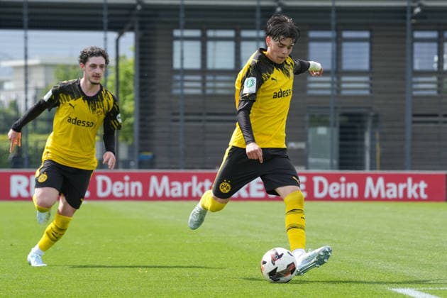 Thursday, 14 05 2026 Season 2025 2026 Final U17 Westfalenpokal at BVB Fußballpark Hohenbuschei, Dortmund, Germany BV Borussia Dortmund U17 VfL Bochum U17 Niclas Julius Goldberg BVB