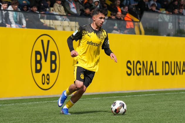 Thursday, 14 05 2026 Season 2025 2026 Final U17 Westfalenpokal at BVB Fußballpark Hohenbuschei, Dortmund, Germany BV Borussia Dortmund U17 VfL Bochum U17 Ioannis Christos Kostoglou BVB