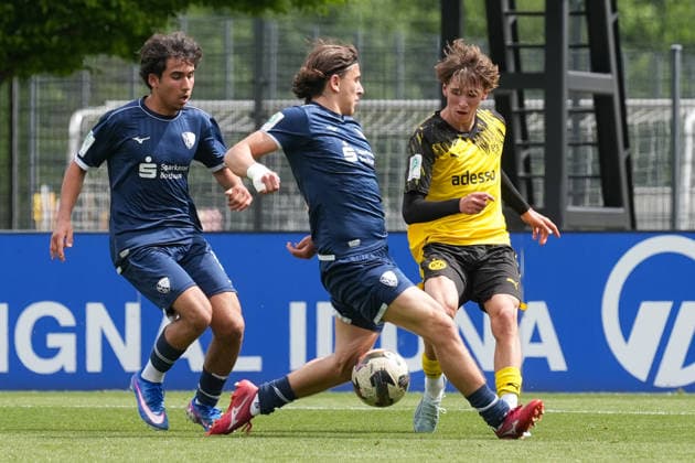 Thursday, 14 05 2026 Season 2025 2026 Final U17 Westfalenpokal at BVB Fußballpark Hohenbuschei, Dortmund, Germany BV Borussia Dortmund U17 VfL Bochum U17 Luis Alaze BVB