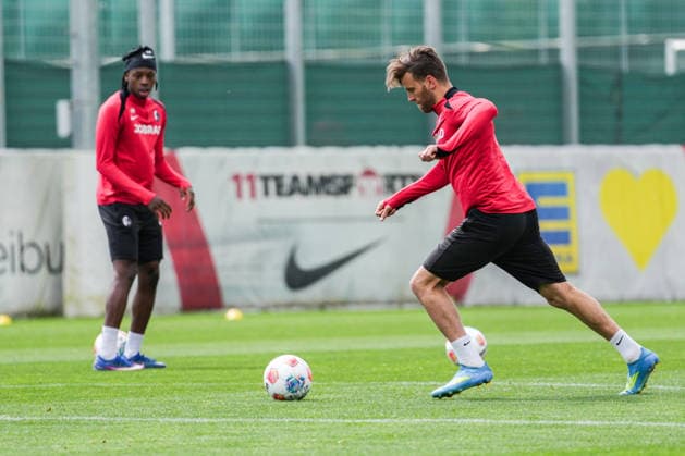 Public training, SC Freiburg, 14 05 2026 Lucas Höler SC Freiburg, 9 Public training, SC Freiburg, 14 05 2026 Copyright: xBEAUTIFULxSPORTS Boscox