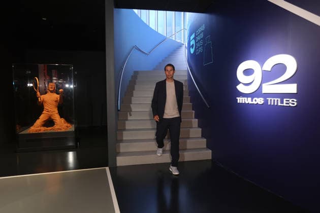Rafa Nadal inaugurates in Manacor the renovated facilities of his interactive museum Tennis player Rafael Nadal, during the presentation of the expansion of the Rafa Nadal Museum in his sports complex in Manacor, on May 14, 2026, in Manacor, Balearic Islands Spain The renovated cultural space triples its exhibition area and incorporates the latest technologies and interactive simulators, consolidating itself as one of the main tourist and sports attractions on the island of Mallorca 14 MAY 2026 Manacor, Balearic Islands Manacor, Balearic Islands Spain  Copyright: xIsaacxBujx 7522726
