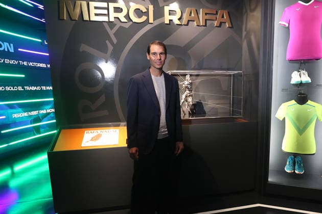 Rafa Nadal inaugurates in Manacor the renovated facilities of his interactive museum Tennis player Rafael Nadal, during the presentation of the expansion of the Rafa Nadal Museum in his sports complex in Manacor, on May 14, 2026, in Manacor, Balearic Islands Spain The renovated cultural space triples its exhibition area and incorporates the latest technologies and interactive simulators, consolidating itself as one of the main tourist and sports attractions on the island of Mallorca 14 MAY 2026 Manacor, Balearic Islands Manacor, Balearic Islands Spain  Copyright: xIsaacxBujx 7522733