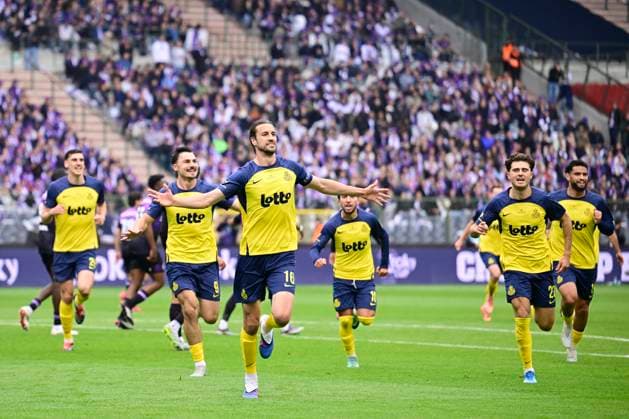 Royale Union Saint-Gilloise v RSC Anderlecht - Belgian Croky Cup Final BRUSSELS, BELGIUM - MAY 14 : Burgess Christian defender of Royale Union Saint-Gilloise celebrating scoring a goal (1-0) during the Belgian Croky Cup final match between Royale Union Saint-Gilloise and RSC Anderlecht on May 14, 2026 in Brussels, Belgium, 14 05 2026 Brussels Belgium  Copyright: xJanxDexMeuleneirx