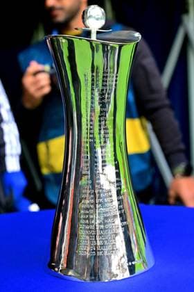 Strawberry Arena SOLNA, SWEDEN - MAY 14: the cup trophy ahead of the Swedish Cup final between Mjallby AIF and Hammarby IF at Strawberry Arena on May 14, 2026 in Solna, Sweden. (Peter Sonander SPP) Copyright: xPeterxSonander SPPx Sportspressphoto_SPR146147