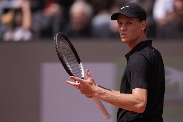 Jannik Sinner during the match between Jannik Sinner (ITA) vs Andrey Rublev at the Italian Open in Rome, Thursday, May 14, 2026. (Alfredo Falcone LaPresse)  Copyright: xAlfredoxFalcone LaPressex
