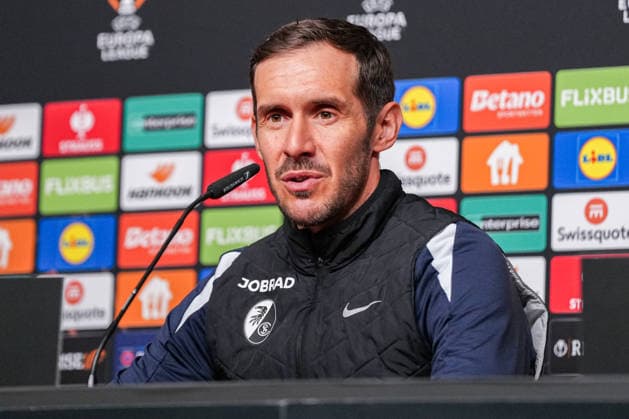 Football, 1. BL, SC Freiburg, Press conference