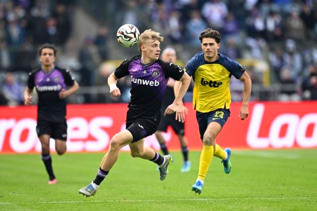 Royale Union Saint-Gilloise v RSC Anderlecht - Belgian Croky Cup Final BRUSSELS, BELGIUM - MAY 14 : De Cat Nathan midfielder of RSC Anderlecht during the Belgian Croky Cup final match between Royale Union Saint-Gilloise and RSC Anderlecht on May 14, 2026 in Brussels, Belgium, 14 05 2026 Brussels Belgium  Copyright: xTomasxSiskx