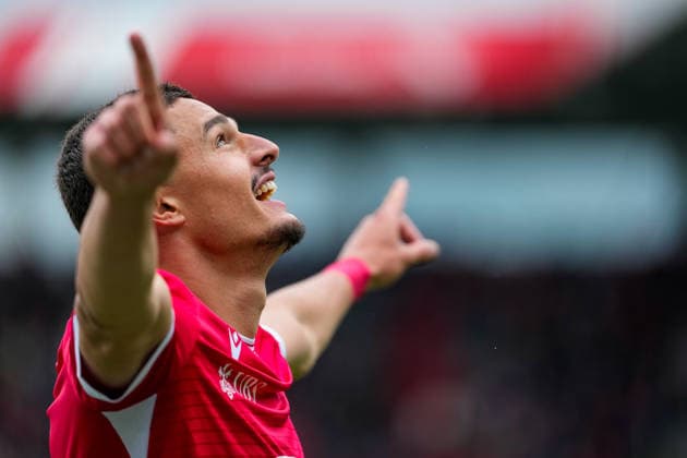 Switzerland Brack Super League 2025 26, FC Thun vs BSC Young Boys Stockhorn Arena, Thun Elmin Rastoder 74 THU celebrates after his goal for 1 1 Thun Stockhorn Arena Bern Switzerland Copyright: xKjetilxWaberx