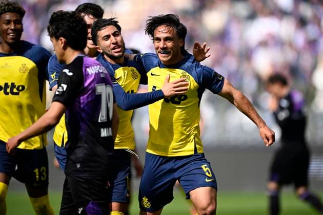 Royale Union Saint-Gilloise v RSC Anderlecht - Belgian Croky Cup Final BRUSSELS, BELGIUM - MAY 14 : Mac Allister Kevin defender of Royale Union Saint-Gilloise celebrates scoring a goal during the Belgian Croky Cup final match between Royale Union Saint-Gilloise and RSC Anderlecht on May 14, 2026 in Brussels, Belgium, 14 05 2026 Brussels Belgium  Copyright: xTomasxSiskx