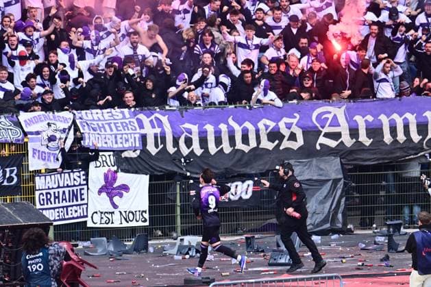 Royale Union Saint-Gilloise v RSC Anderlecht - Belgian Croky Cup Final BRUSSELS, BELGIUM - MAY 02 : Cvetkovic Mihajlo forward of RSC Anderlecht celebrates scoring a goal during the Belgian Croky Cup final match between Royale Union Saint-Gilloise and RSC Anderlecht on May 2, 2026 in Brussels, Belgium, 02 05 2026 Brussels Belgium  Copyright: xPeterxDexVoechtx