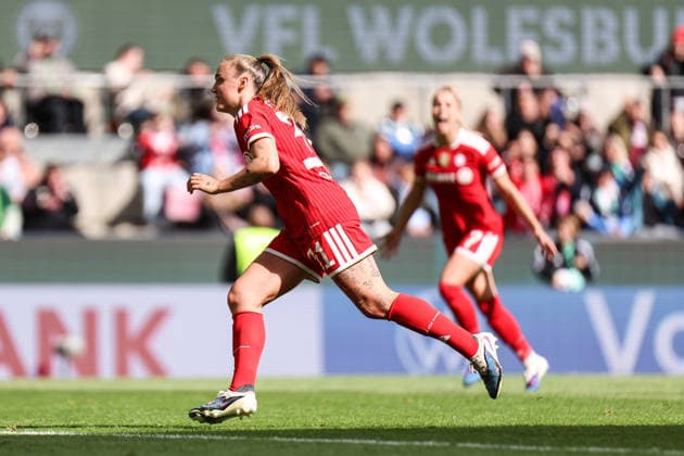 DFB Pokal 46 Womens Final, VfL Wolfsburg FC Bayern Munich, 14 05 2026 Georgia Stanway FC Bayern Munich, 31 cheers to 0 1 DFB Pokal 46 Womens Final, VfL Wolfsburg FC Bayern Munich Cologne, RheinEnergieSTADION 14 05 2025 Copyright: xBEAUTIFULxSPORTS Freisenx