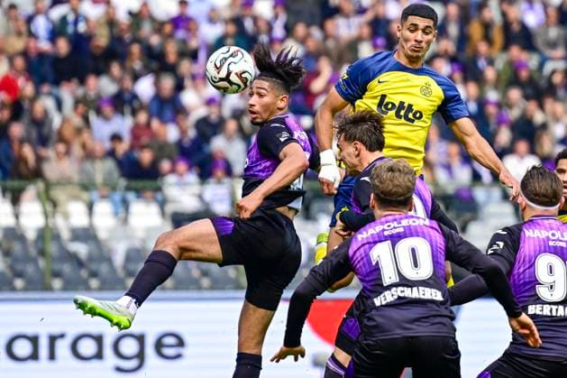 Royale Union Saint-Gilloise v RSC Anderlecht - Belgian Croky Cup Final BRUSSELS, BELGIUM - MAY 14 : Cvetkovic Mihajlo forward of RSC Anderlecht scoring a goal (1-1) during the Belgian Croky Cup final match between Royale Union Saint-Gilloise and RSC Anderlecht on May 14, 2026 in Brussels, Belgium, 14 05 2026 Brussels Belgium  Copyright: xJanxDexMeuleneirx