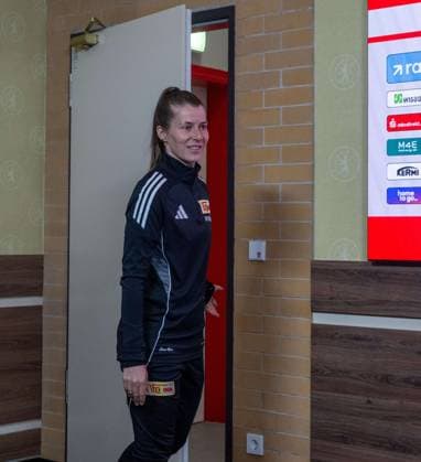 Soccer, Men, Season 2025 2026, 1 Bundesliga, 1 FC Union Berlin, Press conference with coach Marie Louise Eta 1 FC Union Berlin , 14 05 2026, Copyright: xMatthiasxKochx