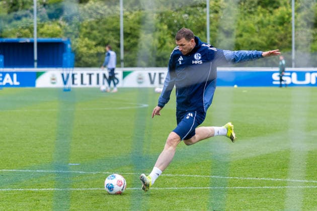 14 05 2026, Football, Training of FC Schalke 04 Timo Becker FC Schalke 04 Gelsenkirchen Training ground FC Schalke 04 NRW Germany xRHR PHOTO YYx Copyright: RHR-FOTOx RHR-FOTO YY