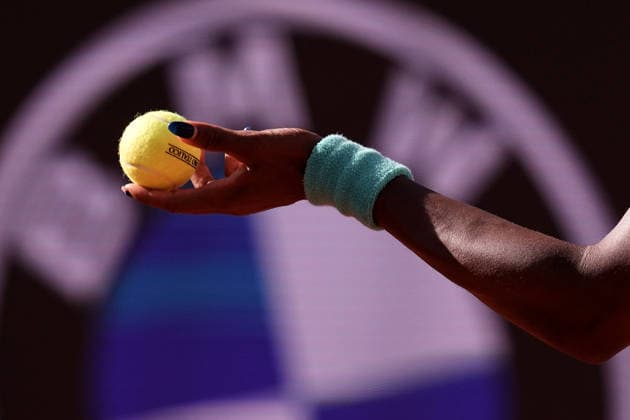 Coco Gauff (USA) during the match between Sorana Cirstea (ROU) vs Coco Gauff (USA) at the Italian Open in Rome, Thursday, May 14, 2026. (Alfredo Falcone LaPresse)  Copyright: xAlfredoxFalcone LaPressex