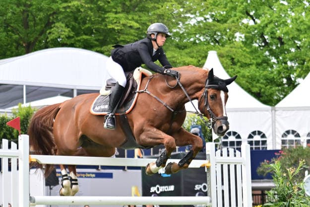 GER Al Shira aa German Show Jumping Dressage Derby Hamburg 14 05 2026, GER Al Shira aa German Show Jumping Dressage Derby Hamburg, Prize of Deutsche Vermögensberatung AG Championat von Hamburg, Al Shira aa CSI5 Tour pictured Sandra Auffarth GER on Quirici H nordphotoxGmbH xWitke nph00002