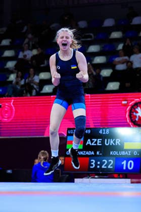 U17 Wrestling European Championships 49kg WW Olena Kolubai UKR Copyright: xKostadinxAndonov xUnitedxWorldxWrestlingx Kostadin Andonov United World Wrestling