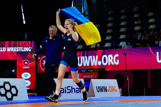 U17 Wrestling European Championships 49kg WW Olena Kolubai UKR Copyright: xKostadinxAndonov xUnitedxWorldxWrestlingx Kostadin Andonov United World Wrestling