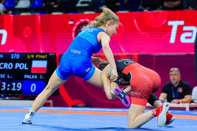 U17 Wrestling European Championships 46kg WW Julia Palka POL df Lara Blazekovic CRO Copyright: xKostadinxAndonov xUnitedxWorldxWrestlingx Kostadin Andonov United World Wrestling