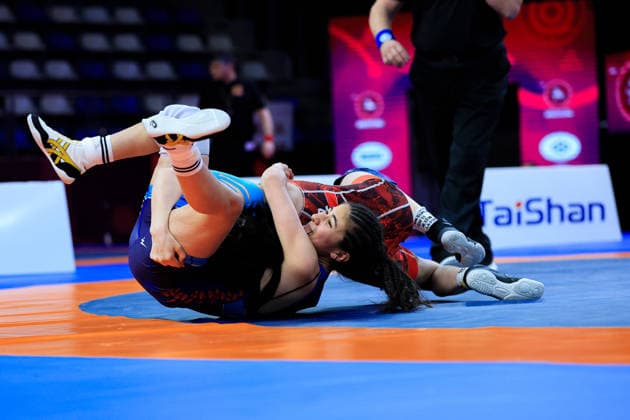 U17 Wrestling European Championships 46kg WW Tugce Naz Ucuz TUR df Ariana Martirosyan ARM Copyright: xKostadinxAndonov xUnitedxWorldxWrestlingx Kostadin Andonov United World Wrestling