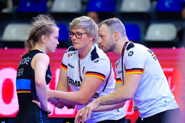U17 Wrestling European Championships Coach of Germany Copyright: xKostadinxAndonov xUnitedxWorldxWrestlingx Kostadin Andonov United World Wrestling