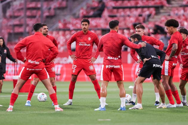 May 14, 2026, Girona, Girona, SPAIN: Vitor Reis of Girona FC warms up during the Spanish league, LaLiga EA Sports, football match played between Girona FC and Real Sociedad at Montilivi stadium on May 14, 2026 in Girona, Spain. Girona FC V Real Sociedad - LaLiga EA Sports  - ZUMAa181 20260514_zaa_a181_018 Copyright: xJavierxBorregox