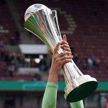 Womens football, DFB Cup season 2025 2026, Womens DFB Cup final 1 VfL Wolfsburg vs FC Bayern Munich, 14 05 2026, Rheinenergiestadion Köln DFB pokal, Symbol photo