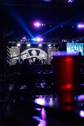 RECORD DATE NOT STATED 14th May 2026, Utilita Arena, Birmingham, Midlands, England; 2026 PDC Bet MGM Premier League Darts Night Fourteen; A view of the stage from the fan area GodfreyxPitt