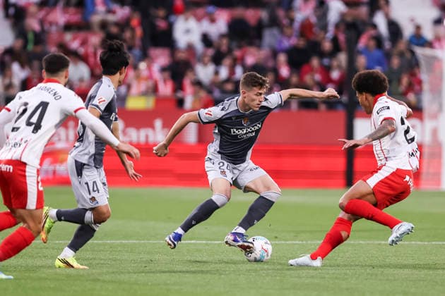 May 14, 2026, Girona, Girona, SPAIN: Luka Sucic of Real Sociedad in action during the Spanish league, LaLiga EA Sports, football match played between Girona FC and Real Sociedad at Montilivi stadium on May 14, 2026 in Girona, Spain. Girona FC V Real Sociedad - LaLiga EA Sports  - ZUMAa181 20260514_zaa_a181_029 Copyright: xJavierxBorregox