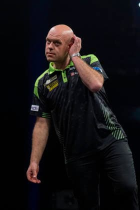 2026 BetMGM Premier League Darts, Night 15, Birmingham Michael van Gerwen during the 2026 BetMGM Premier League Darts, Night 15 at the Utilita Arena, Birmingham, England on 14 May 2026 Credit: Alex Young Every Second Media Editorial use only. All images are copyright Every Second Media Limited. No images may be reproduced without prior permission. Copyright: xIMAGO EveryxSecondxMediax ESM-1992-0012 AlexxYoungx xEveryxSecondxMediax
