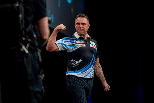 2026 BetMGM Premier League Darts, Night 15, Birmingham Gerwyn Price celebrates winning against Michael van Gerwen during the 2026 BetMGM Premier League Darts, Night 15 at the Utilita Arena, Birmingham, England on 14 May 2026 Credit: Alex Young Every Second Media Editorial use only. All images are copyright Every Second Media Limited. No images may be reproduced without prior permission. Copyright: xIMAGO EveryxSecondxMediax ESM-1992-0016 AlexxYoungx xEveryxSecondxMediax