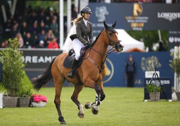 14 05 2026, xcex, GER, Hamburg, Jenischpark, Derby Park Klein Flottbek, AL SHIRA AA German Jumping and Dressage Derby Hamburg, Prize of Deutsche Vermoegensberatung AG Championat von Hamburg, Isabella Russekoff ISR with C Vier 2