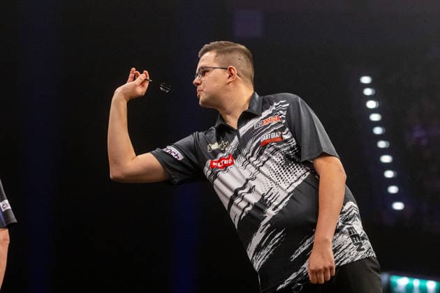 Darts BetMGM Premier League Gian van Ween during the BetMGM Premier League darts, at Utilita Arena, Birmingham, UK on 14 May 2026. Birmingham Utilita Arena Midlands UK Editorial use only , Copyright: xManjitxNarotrax PSI-24244-0019