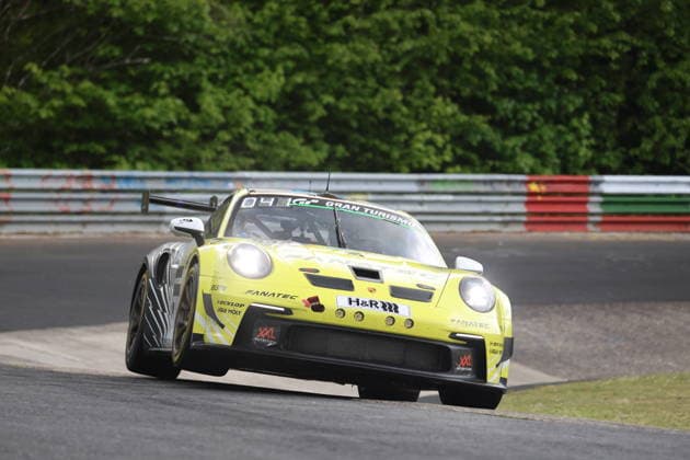 632 Jimmy Broadbent GBR Steve Brown GBR Misha Charoudin NDL Manuel Metzger Frauenfeld GER , Porsche 911 GT3 Cup, Team Black Falcon by Fanatec GER GER, Motorsport, 54 ADAC Ravenol 24H Rennen Nuerburgring 2025, Qualifying, Thursday, Nuerburg, 14 05 2026 GER, Motorsport, 54 ADAC Ravenol 24H Rennen Nuerburgring 2025, Qualifying, Thursday, Nuerburg, 14 05 2026 Nuerburg Copyright: xEibner-Pressefoto JuergenxAugstx EP_JAT