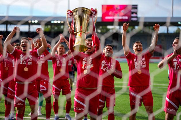 Switzerland Brack Super League 2025 2026, FC Thun vs BSC Young Boys Stockhorn Arena, Thun FC Thun as Swiss champion 2026 after last years promotion to the highest Swiss league, is champion for the first time in the clubs history Thun Stockhorn Arena Bern Switzerland Copyright: xKjetilxWaberx