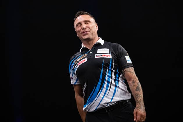 RECORD DATE NOT STATED 14th May 2026, Utilita Arena, Birmingham, Midlands, England; 2026 PDC Bet MGM Premier League Darts Night Fourteen; Gerwyn Price misses a double in his quarter final match against Michael van Gerwen GodfreyxPitt