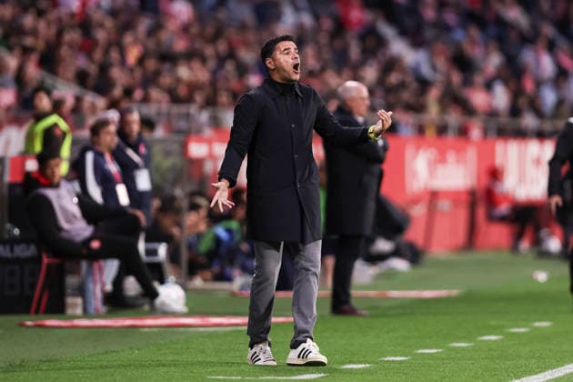 May 14, 2026, Girona, Girona, SPAIN: Michel, head coach of Girona FC, gestures during the Spanish league, LaLiga EA Sports, football match played between Girona FC and Real Sociedad at Montilivi stadium on May 14, 2026 in Girona, Spain. Girona FC V Real Sociedad - LaLiga EA Sports  - ZUMAa181 20260514_zaa_a181_064 Copyright: xJavierxBorregox