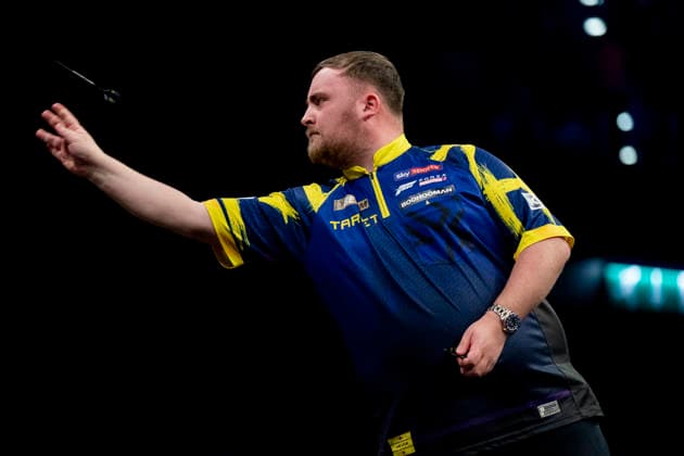2026 BetMGM Premier League Darts, Night 15, Birmingham Luke Littler throws during the 2026 BetMGM Premier League Darts, Night 15 at the Utilita Arena, Birmingham, England on 14 May 2026 Credit: Alex Young Every Second Media Editorial use only. All images are copyright Every Second Media Limited. No images may be reproduced without prior permission. Copyright: xIMAGO EveryxSecondxMediax ESM-1992-0017 AlexxYoungx xEveryxSecondxMediax