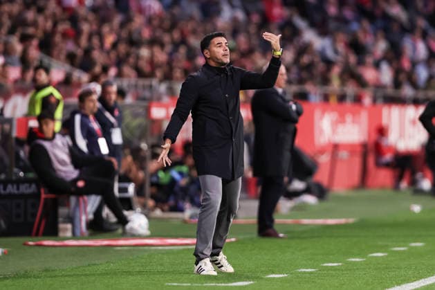 May 14, 2026, Girona, Girona, SPAIN: Michel, head coach of Girona FC, gestures during the Spanish league, LaLiga EA Sports, football match played between Girona FC and Real Sociedad at Montilivi stadium on May 14, 2026 in Girona, Spain. Girona FC V Real Sociedad - LaLiga EA Sports  - ZUMAa181 20260514_zaa_a181_067 Copyright: xJavierxBorregox