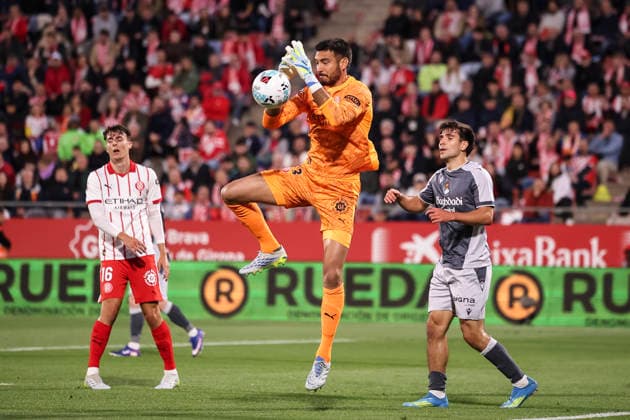 May 14, 2026, Girona, Girona, SPAIN: Paulo Gazzaniga of Girona FC in action during the Spanish league, LaLiga EA Sports, football match played between Girona FC and Real Sociedad at Montilivi stadium on May 14, 2026 in Girona, Spain. Girona FC V Real Sociedad - LaLiga EA Sports  - ZUMAa181 20260514_zaa_a181_070 Copyright: xJavierxBorregox