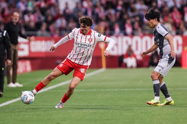 May 14, 2026, Girona, Girona, SPAIN: Joel Roca of Girona FC in action during the Spanish league, LaLiga EA Sports, football match played between Girona FC and Real Sociedad at Montilivi stadium on May 14, 2026 in Girona, Spain. Girona FC V Real Sociedad - LaLiga EA Sports  - ZUMAa181 20260514_zaa_a181_073 Copyright: xJavierxBorregox