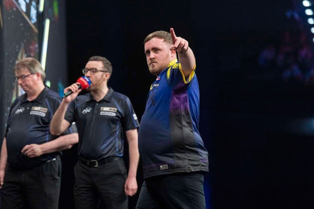 2026 BetMGM Premier League Darts, Night 15, Birmingham Luke Littler defeats Jonny Clayton during the 2026 BetMGM Premier League Darts, Night 15 at the Utilita Arena, Birmingham, England on 14 May 2026 Credit: Alex Young Every Second Media Editorial use only. All images are copyright Every Second Media Limited. No images may be reproduced without prior permission. Copyright: xIMAGO EveryxSecondxMediax ESM-1992-0031 AlexxYoungx xEveryxSecondxMediax