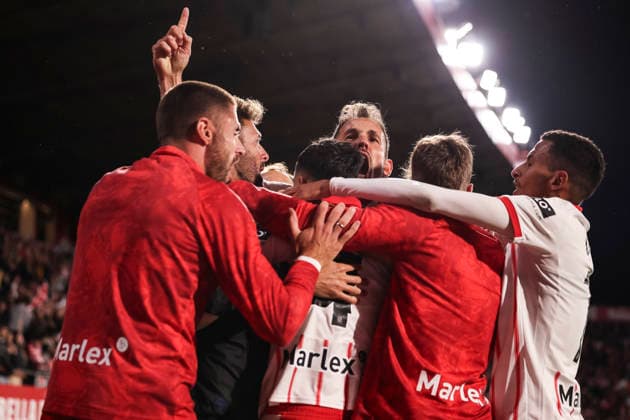 May 14, 2026, Girona, Girona, SPAIN: Cristhian Stuani of Girona FC celebrates a goal during the Spanish league, LaLiga EA Sports, football match played between Girona FC and Real Sociedad at Montilivi stadium on May 14, 2026 in Girona, Spain. Girona FC V Real Sociedad - LaLiga EA Sports  - ZUMAa181 20260514_zaa_a181_088 Copyright: xJavierxBorregox