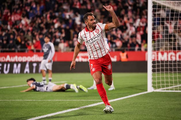 May 14, 2026, Girona, Girona, SPAIN: Cristhian Stuani of Girona FC celebrates a goal during the Spanish league, LaLiga EA Sports, football match played between Girona FC and Real Sociedad at Montilivi stadium on May 14, 2026 in Girona, Spain. Girona SPAIN - ZUMAa181 20260514_zaa_a181_087 Copyright: xJavierxBorregox