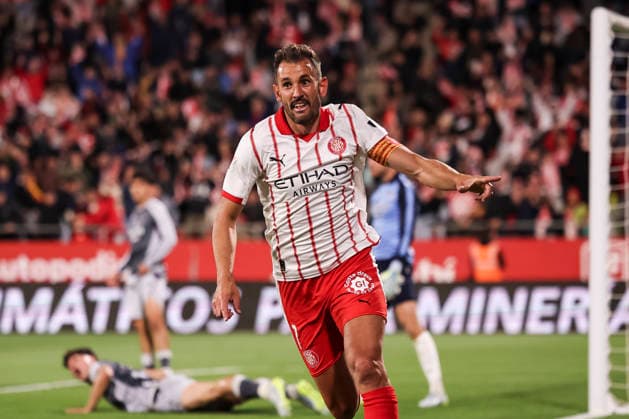 May 14, 2026, Girona, Girona, SPAIN: Cristhian Stuani of Girona FC celebrates a goal during the Spanish league, LaLiga EA Sports, football match played between Girona FC and Real Sociedad at Montilivi stadium on May 14, 2026 in Girona, Spain. Girona SPAIN - ZUMAa181 20260514_zaa_a181_094 Copyright: xJavierxBorregox