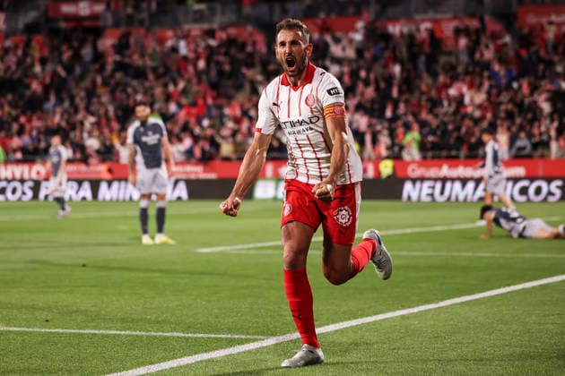 May 14, 2026, Girona, Girona, SPAIN: Cristhian Stuani of Girona FC celebrates a goal during the Spanish league, LaLiga EA Sports, football match played between Girona FC and Real Sociedad at Montilivi stadium on May 14, 2026 in Girona, Spain. Girona SPAIN - ZUMAa181 20260514_zaa_a181_093 Copyright: xJavierxBorregox