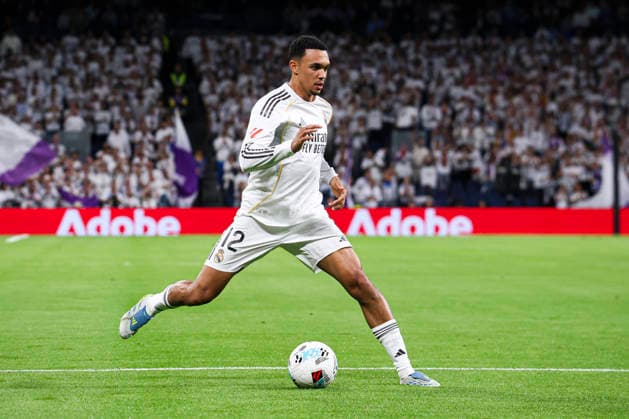 Real Madrid CF vs Real Oviedo, on the 36th matchday of the 2025 26 Spanish First Division May 14, 2026, Madrid, Spain Trent Alexander Arnold during the Spanish championship LaLiga football match between Real Madrid CF and Real Oviedo on 14 May 2026 at Estadio Santiago Bernabeu in Madrid, Spain Madrid, Spain Madrid Madrid, Spain Madrid Madrid Spain Copyright: xAlejandroxMatiasx